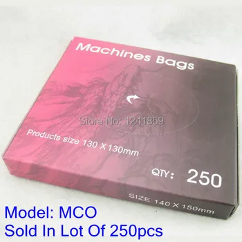 

Free Shipping 250pcs Plastic Blue Tattoo Machine Bags Cover Sleeves Supply MCO-A#