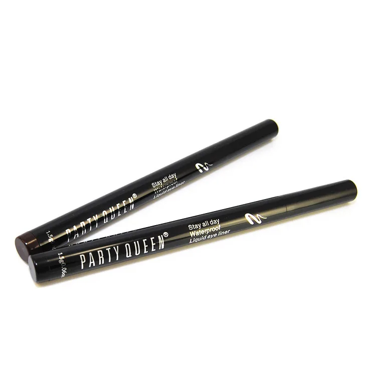 Party Queen Liquid Eyeliner Pencil Waterproof Long-Lasting Eyeliner Smooth Eye Liner Pen Sharp Makeup Cosmetic Brown Black Smoky