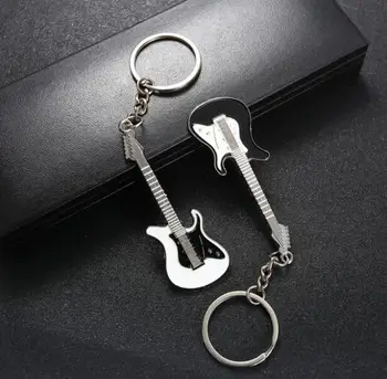 

Guitar key chain small gift given more color choice for metal factory custom direct selling wholesale accessories