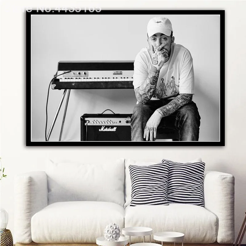 

Posters and Prints Hot Mac Miller R.I.P New 2018 Hip Hop Rapper Music Singer Star Album Poster Home Decor for Living Room