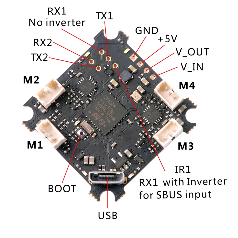 Mobula7 Crazybee F4 PRO игровые джойстики 1-2S совместимый, Flysky/Frsky приемник в течение 2 секунд бесщеточный маленький bwhoop