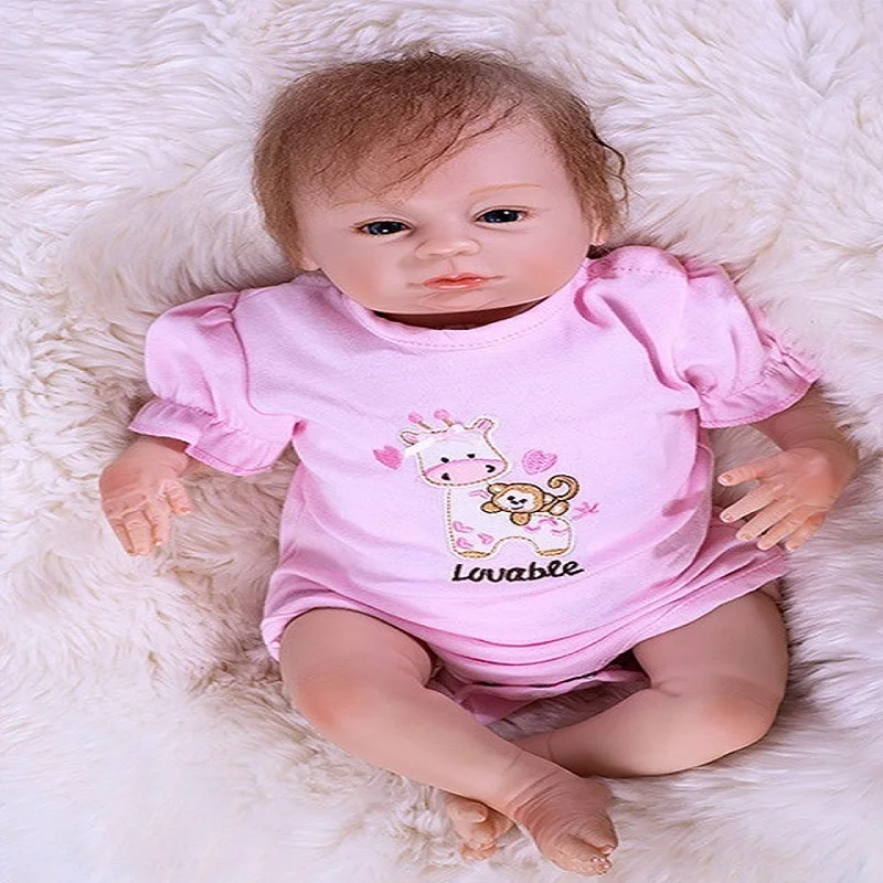 OtardDolls Новый 45 см силикона Reborn Baby Doll Дети Playmate подарок для девочек Baby Alive мягкие игрушки для букетов кукла Bebe Reborn