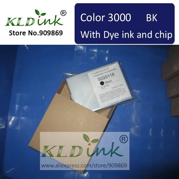 

[KLD Ink] x 1PCS Compatible S020118 BLACK ink cartridge for Stylus Color 3000 Large Format Inkjet Printer
