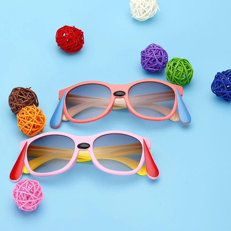 Gysnail новые модные детские солнцезащитные очки для детей прекрасный мультфильм рамка детские солнцезащитные очки Обувь для девочек очки Красочный безопасности UV400