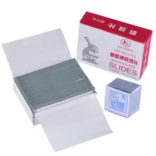 50 шт слайды толщиной 1,2 мм и 100 шт покрытие стекла для подготовки образца для биологических микроскопов