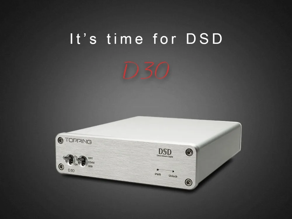 Топпинг D30 DSD аудио декодер USB DAC коаксиальный Оптический волокно XMOS CS4398 24 бит 192 кГц усилитель