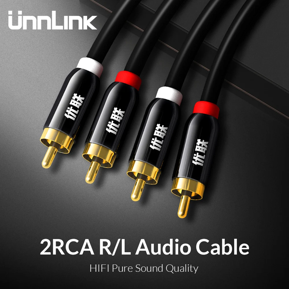 Unnlink HIFI 2RCA to 2 RCA RCA Cable OFC AV Audio Cable 1m 2m 3m 5m 8m 10m For TV DVD Amplifier Subwoofer Soundbar Speaker Wire Unnlink HIFI 2RCA to 2 RCA RCA Cable OFC AV Audio Cable 1m 2m 3m 5m 8m 10m For TV DVD Amplifier Subwoofer Soundbar Speaker Wire