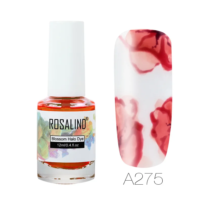 12 цветов для женщин Rosalind Nail Art Iink Smudge Liquid удобная чистка от быстросохнущего нетоксичного лака для ногтей 998