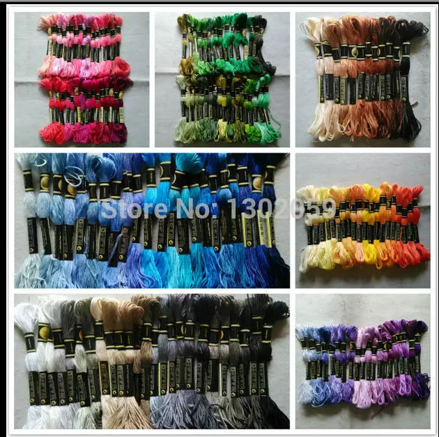 Factory Sale Cross Stitch Thread Floss Embroidery Thread2235 (447*5=2235) Piecesyou Can