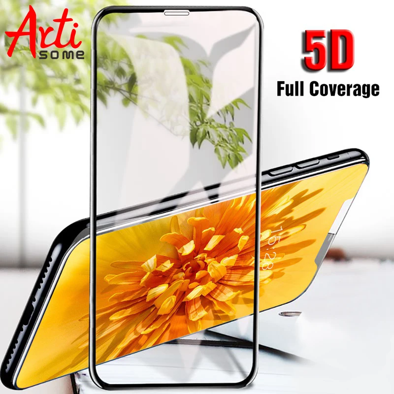 5D Curve Edge Glass For Apple iPhone X Tempered Dust Proof Screen