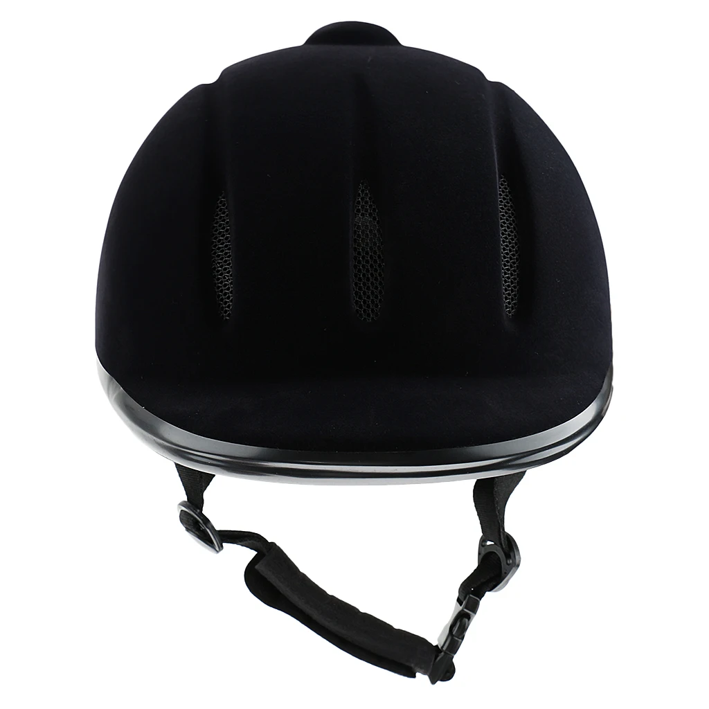 Vented Western Riding Helmet Safety Low Profile Equestrian Headwear Black L
