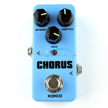 

KOKKO FCH2 Chorus Guitar Effect Pedal Mini Portable Guitar Pedal With Aluminum Alloy Shell Ture Bypass Guitar Accessories Parts