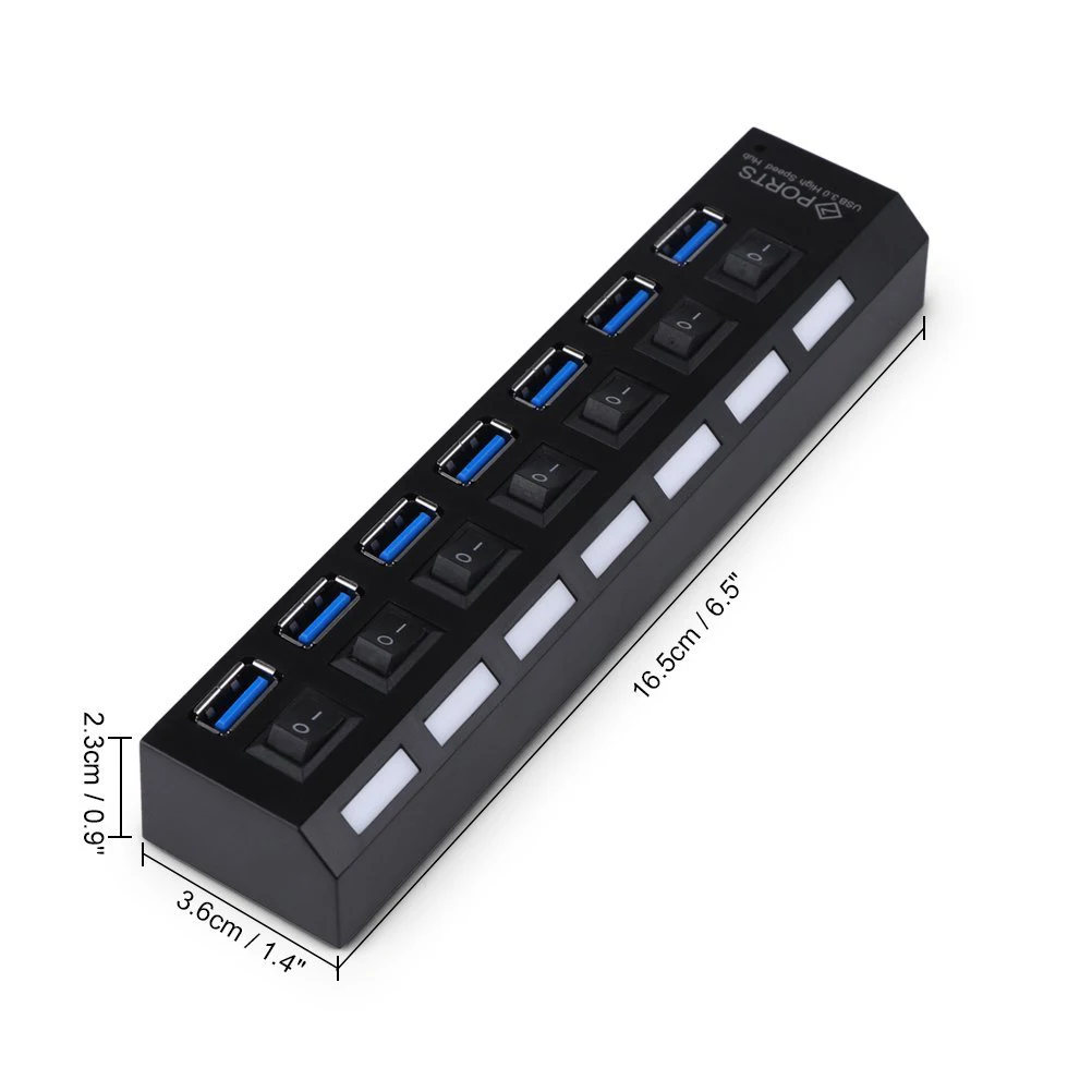 USB разветвитель на 7 портов 3 0/2 0 5 Гбит/с|USB-хабы| |