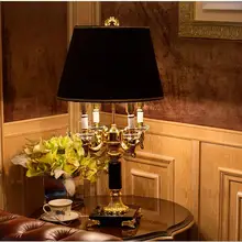Высококачественная Роскошная модная черная Хрустальная настольная лампа, прикроватная лампа для спальни, современная настольная лампа для украшения