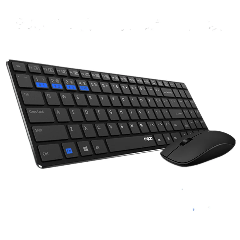 Новая Бесшумная беспроводная клавиатура Rapoo 9300M с поддержкой Bluetooth 3 0/4 0 RF 2 4G