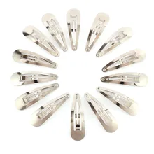 50 шт. металлические украшения для волос с бантом Сделай Сам серебристый тон заколки для волос