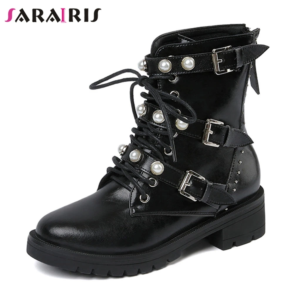 leather ankle boot with belt price