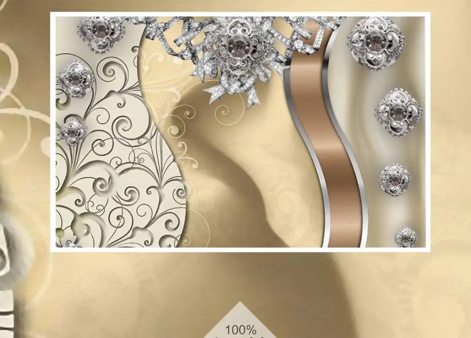 Papel de parede personalizado 3d mural jóias em relevo simples moda novo estilo chinês tulipa fundo ouro rendas jóias flor murais 40 HTB1vgnRck5E3KVjSZFCq6zuzXXak