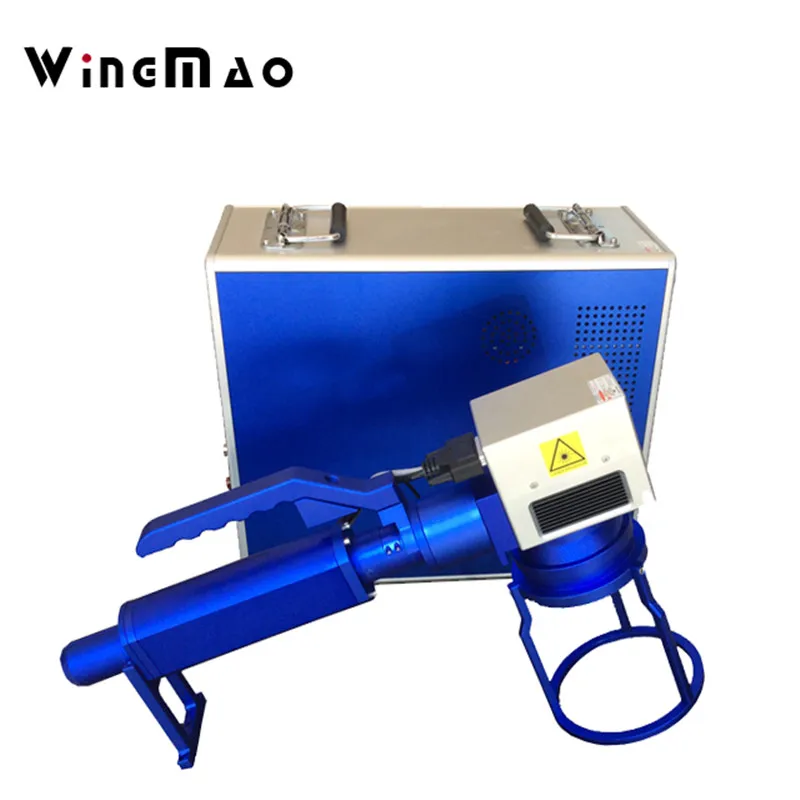 Animal ear tag handheld fiber laser printing machine for salein Wood