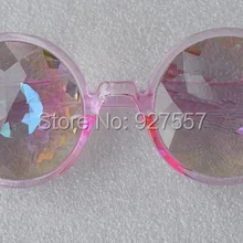 Очки калейдоскопа в розовой оправе с двойным эффектом