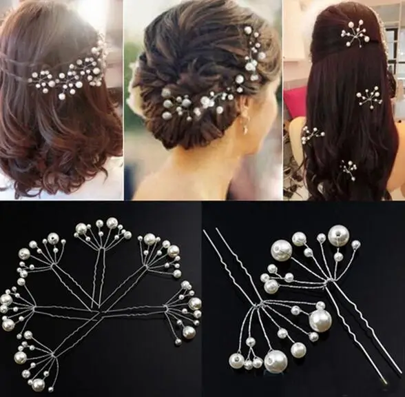 

5pcs / set Wholesale New Arrival Wedding Bridal Accessory Jewelry For Women,Pearl Hair Pins Hair Clips Bridesmaid Jewelry