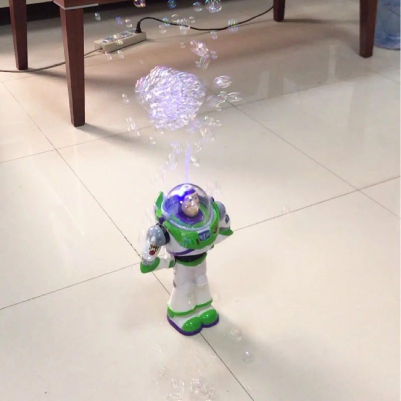 Disney Cartoon Toy Buzz Lightyear Automatic Blowing Bubble Stick Lighting  Music Frozen Waterproof Toy For Kids Girl Toy Gifts - Bubbles - AliExpress