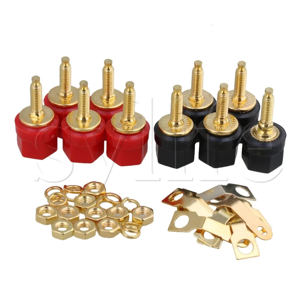 10 x Speaker Audio Cable Binding Posts Insulated Banana Plug 4mm