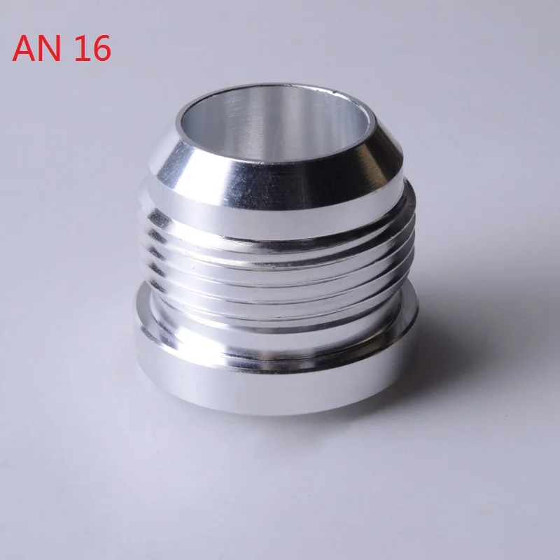 SPEEDWOW Высокое качество алюминий AN4 6 8 10 12 16-прямой мужской сварочный фитинг адаптер сварной заварки азотный шланг фитинг серебро - Цвет: AN16