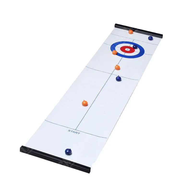 TOP quality Tabletop Curling Game Compact Curling Board Game Mini Table