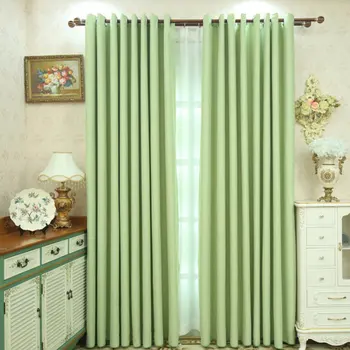 

Children Room Divider Kitchen Curtains Solid Color Window Care Retaining Ring Printing And Dyeing Short Window Single Panel 109