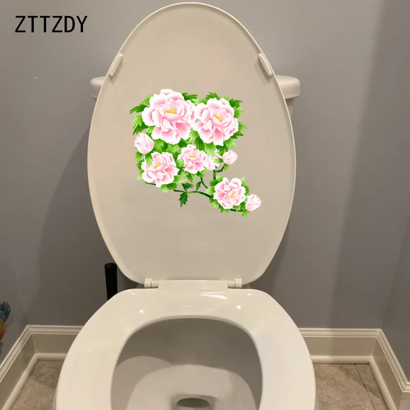ZTTZDY 22 9*22 4 см богатый цветок пиона наклейка на стену в гостиной Оформление