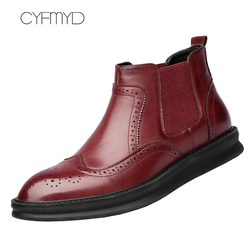 

Men's shoes made of genuine leather big size 5.5-13.5 slip-on brogue shoes high quality comfortable brand shoes 2019