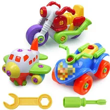 17 видов разноцветных болтов и гаек из ПВХ, сборная игрушечная машинка, DIY модель автомобиля, Обучающие игрушки ручной работы для детей, подарок