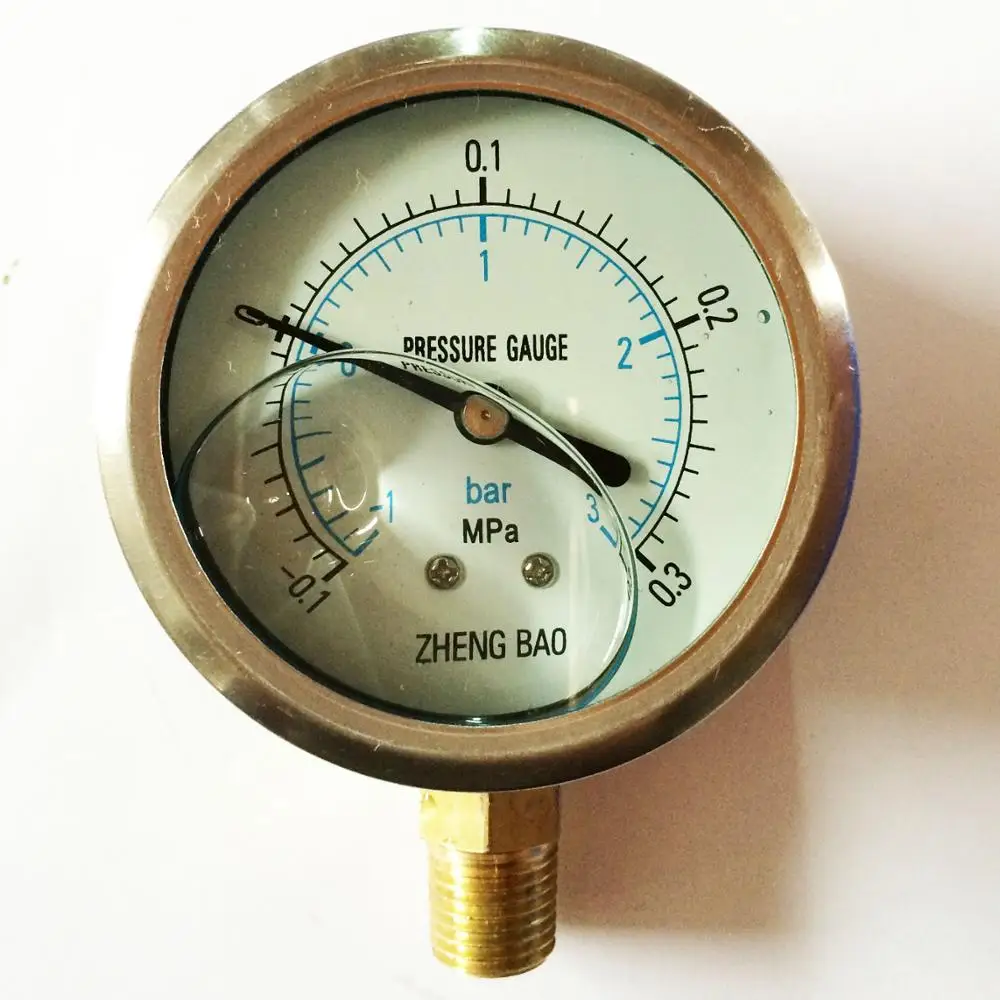 YN60 0.1 0.3 Mpa earthquake seismic table vacuum pressure gauge
