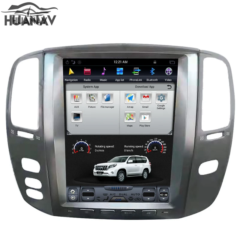 Автомагнитола на Android 7 1 без автомобильного CD DVD плеера GPS навигация для Lexus LX470 2002