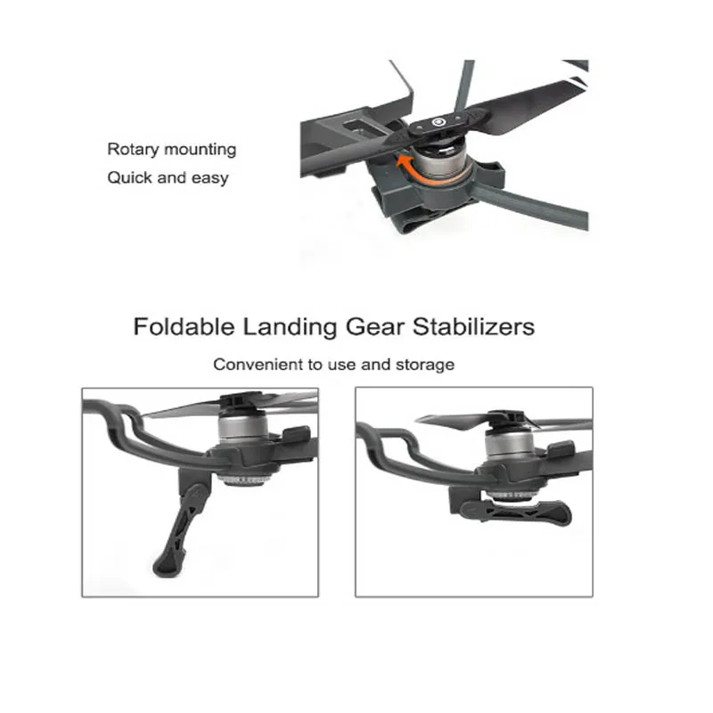 Propellers Guard Anti Collision Protection With Folding Landing Gear legs For DJI Spark Drone Accessories 1 (4)