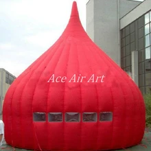 Заказной 210 d Оксфорд красный круглый надувной тент даже Сделано в Китае