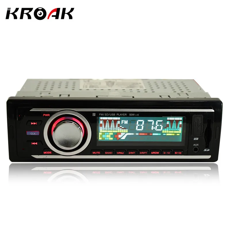 

Car Radio 1 Din Stereo Audio MP3 Player 12V In-dash Single FM Receiver Aux Receiver USB SD Remote Control
