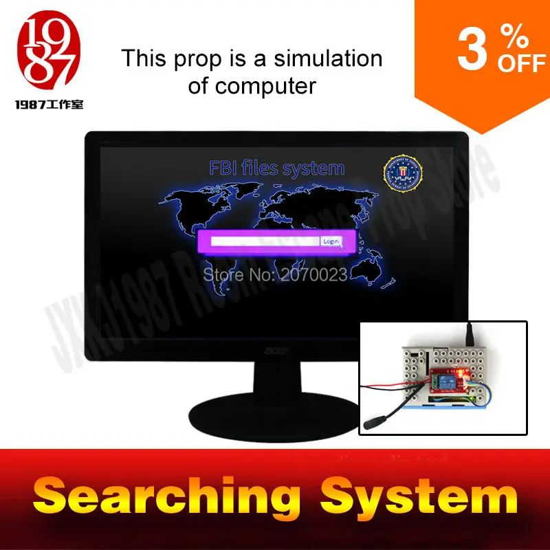 Real life escape room game prop searching system to get clues for escape mysterious room adventure game props for Takagism game