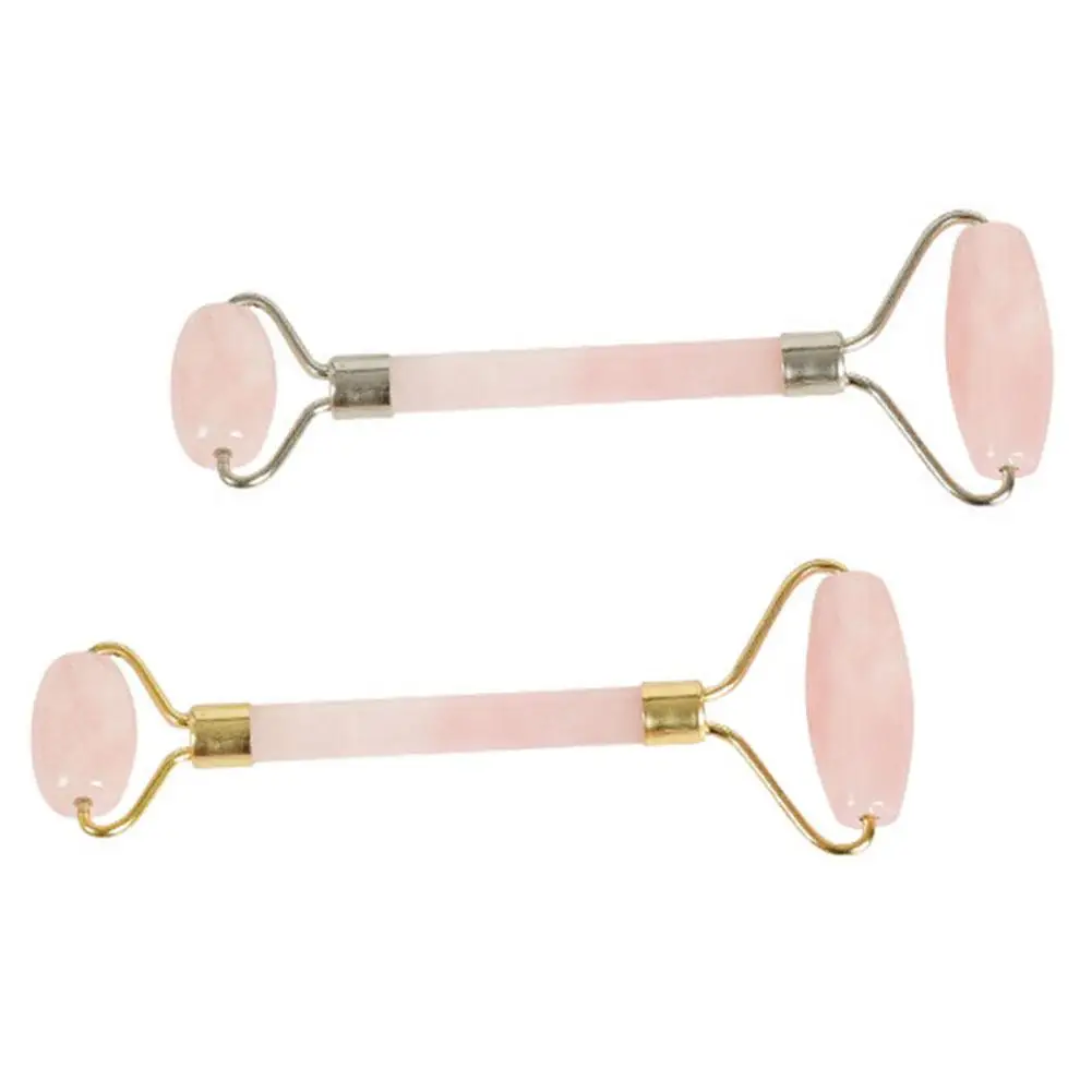 spesifikasi Alami Mawar Kuarsa Pijat Wajah Kristal Tubuh Batu Giok Alat Pemijat Derma Alat Penggulung Perawatan Kulit Es Alat Penggulung Kerut Pemindahan Beauty Alat