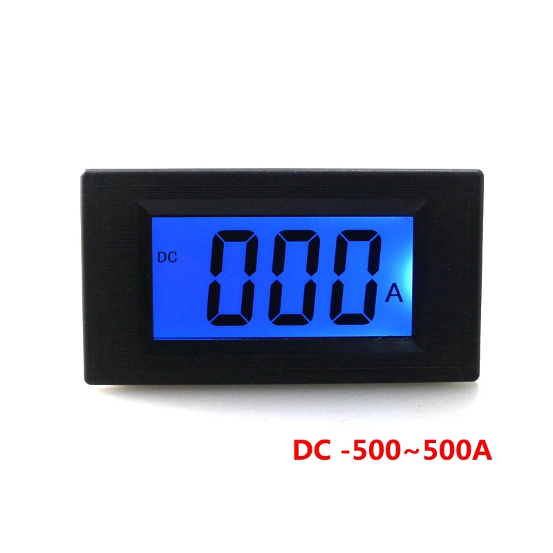Новый ЖК дисплей DC Цифровой амперметр 500a до + Тесты положительные и отрицательные