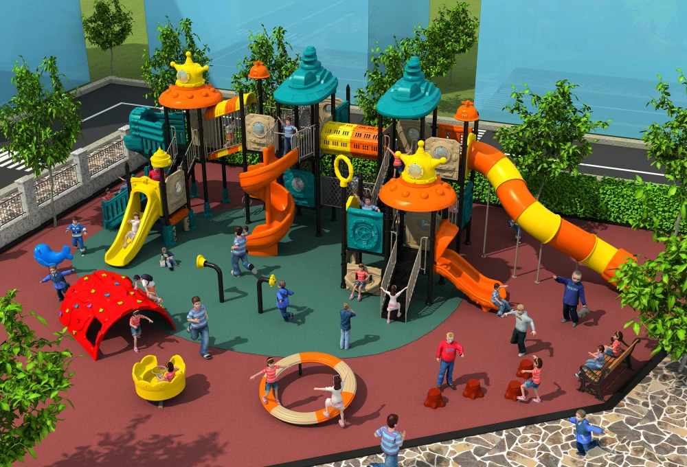 CE,ISO,TUV customized holiday resorts playground structure plastic tube