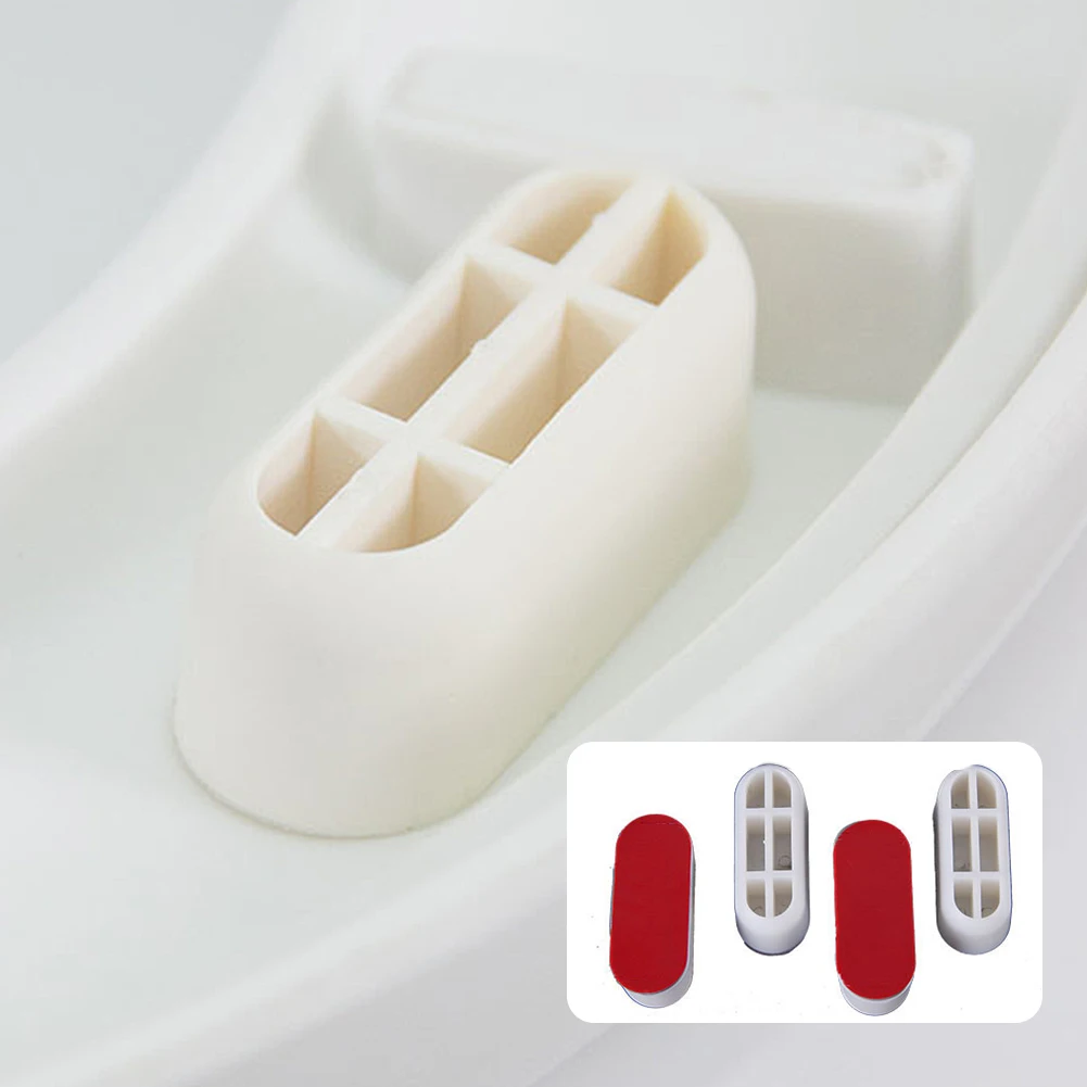 

Stable Accessories White Toilet Seat Buffers Bumpers Replacement Easy Install Protection Hardware Pads Set Combination Bathroom