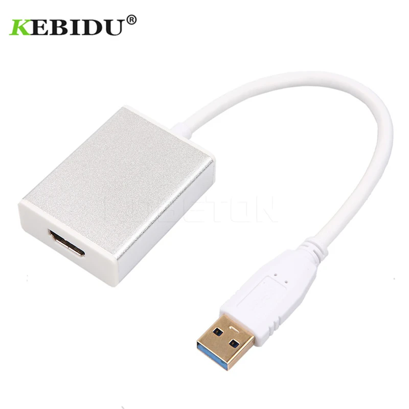 Kebidu Cable adaptador USB 1080 a HDMI, macho a hembra compatible con varias pantallas para ordenador de escritorio y portátil, HDTV, 3,0 P| | - AliExpress
