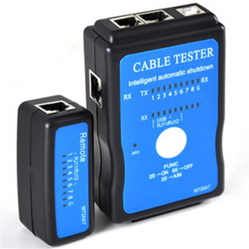 RJ45 RJ11 LAN Cable Tester Handheld Network Cable Tester Wire Telephone Wire Line Detector Tracker Detector Line Finder Tool Kit