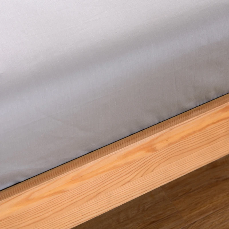 Grey bed sheet fitted sheet with round elastic Plain bedding king queen size bed mattress cover bedsheet