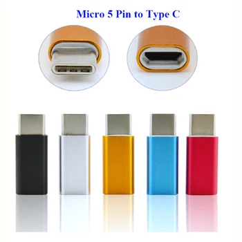 

Aluminum Metal Micro USB to 8 pin micro usb to usb 3.1 type C Connector Converter Adapter For MacBook oneplus 2 xiaomi nokia