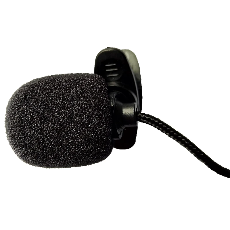 NEWGOOD Mini Portable Clip-on Lapel Lavalier Microphone 3.5mm Jack For PC Handsfree Wired Condenser Mic For teaching Speeching (3)