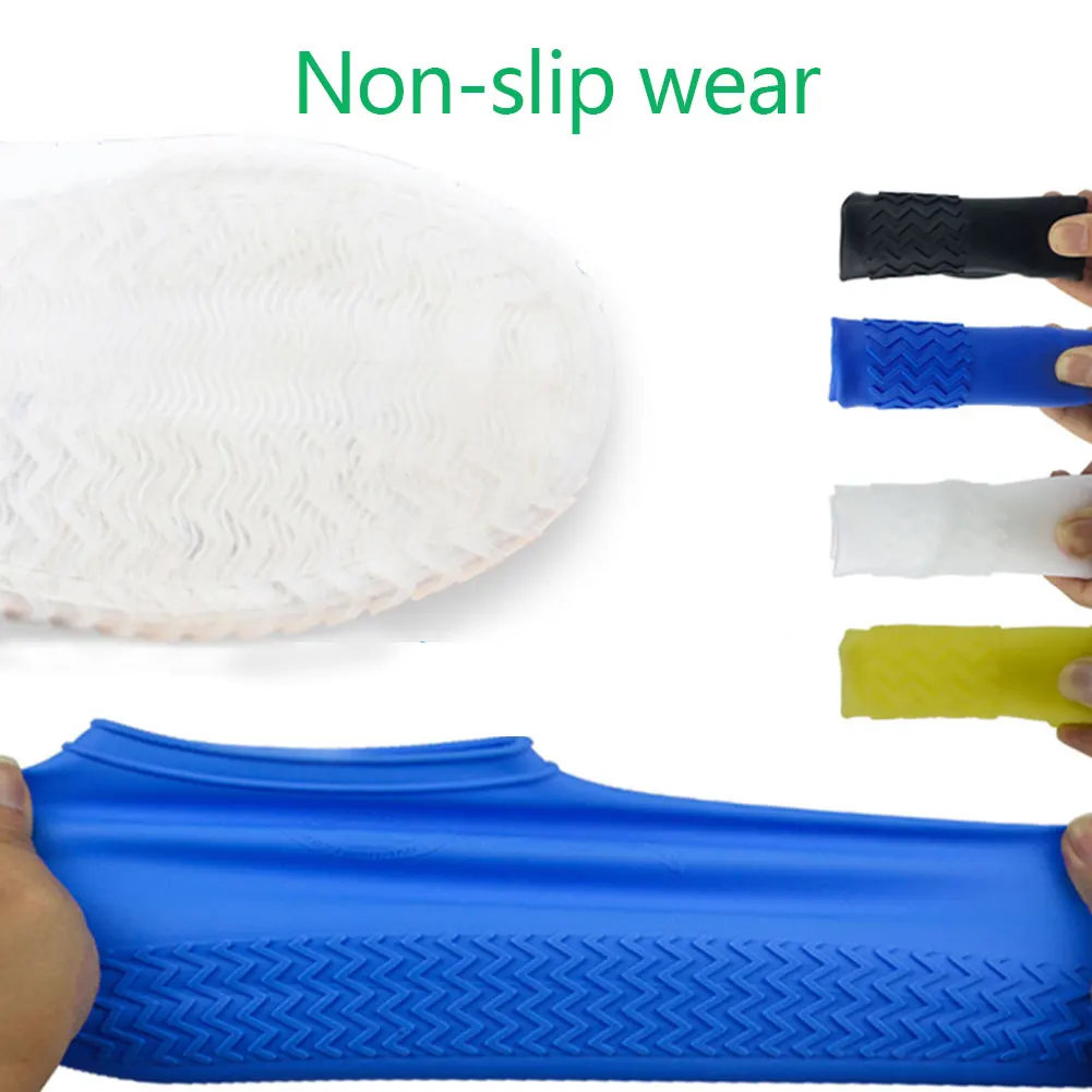 

1 Pair Reusable Shoes Covers Waterproof Silicone Shoes Protectors for Indoor Outdoor Hot Sale
