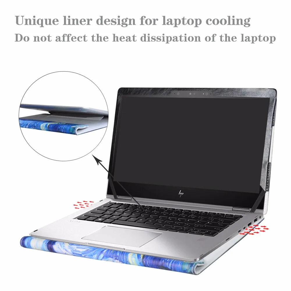 Luva do Portátil Bolsa Notebook Case para 13.3 hp Elitebook X360 1030 g2 Capa Bolsa - Imagem 6